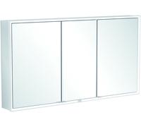 Villeroy & Boch My View Now armoire de toilette encastrée, 3 portes, avec éclairage, avec interrupteur marche/arrêt, compatible Smart Home, 1400x750x167,5mm, A4581400, A4581400
