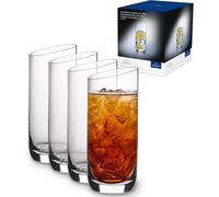 Villeroy & Boch Newmoon Servizio Bicchieri Bicchiere da Long Drink Eleganti e Contemporanee, Cristallo, Lavabili In Lavastoviglie, Trasparente, 4 Pezzi
