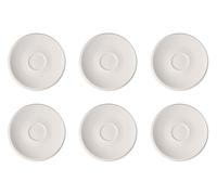 Villeroy & Boch NewMoon Sottotazza D. 17Cm Set Di 6 Pezzi Bianco Porcellana