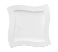 Villeroy & Boch - NewWave 4 piatti da colazione, porcellana, bianco