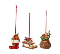 Villeroy & Boch Retrò Decorazioni Regali da Appendere 6,3 CM Set 3-tlg