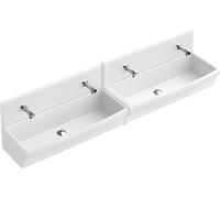 Villeroy & Boch O.Novo lavabo 100x41 cm rettangolare a parete-da mobile-doppio bianco 68200001