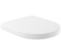 Villeroy & Boch O.novo sedile per WC, coperchio per WC con cerniere in acciaio inox, sedile in materiale duroplast resistente, pezzo di ricambio originale per coprowater, forma a D, bianco, lucido