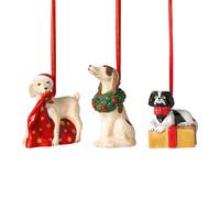 Villeroy & Boch Ornamenti Nostalgici Cani Pendenti Set Da 3 Pezzi 7,5 Cm