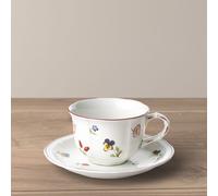 VILLEROY & BOCH Petite Fleur Tazza Te' 200ml con Piattino 15cm Porcellana