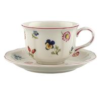 VILLEROY & BOCH Petite Fleur Tazza Te' 200ml con Piattino 15cm Porcellana