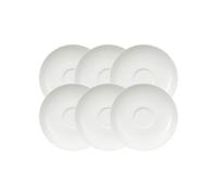 Villeroy & Boch Piattino Royal per caffè/tè, Porcellana, Bianco, 15 x 15 x 8 cm, 6 unità