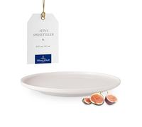 Villeroy & Boch - Piatto da cena Afina in porcellana premium, piatto per portate principali, Made in Germany, lavabile in lavastoviglie e adatto al microonde, impilabile, bianco