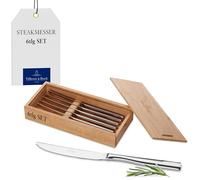 Villeroy & Boch Piemont Set di Coltelli Pizza e Bistecca, 6 Pezzi, Acciaio