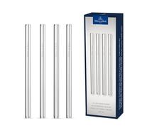 Villeroy & Boch - Purismo Bar, cannuccia di vetro piccola, set da 4 pezzi, 15cm, cristallo