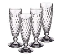 VILLEROY & BOCH Boston Trasparente 4 Pezzi Flute Calice Spumante 145ml Cristallo