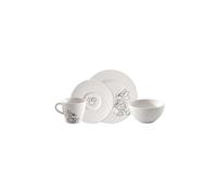 Villeroy & Boch Manufacture Rock - Mickey Mouse - Set da colazione, 4 pz., nero, lavabile in lavastoviglie e adatto per microonde, effetto ardesia con decoro Disney Topolino