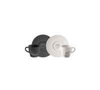 VILLEROY & BOCH Set di 4 tazzine da caffè con piattino MANUFACTURE - MICKEY MOUSE nero