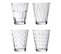 Villeroy & Boch - Set di bicchieri d'acqua Dressed Up, 12 pezzi, 310 ml, in cristallo, lavabili in lavastoviglie, 3 x set da 4 colori assortiti