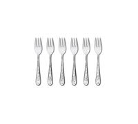 Villeroy & Boch - Toy’s Delight set di forchettine da dolce 6 pezzi argento, lavabile in lavastoviglie, posate in platino, set posate per 6 persone, forchette dessert, forchette piccole, acciaio inox