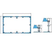 Villeroy & Boch set di montaggio per piatto doccia U91412200