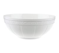 Villeroy & Boch Signature, Gray Pearl, Ciotola rotonda, 24 cm, Porcellana Premium Bone, bianco