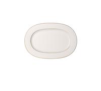 VILLEROY & BOCH SIGNATURE Piatto ovale Anmut Gold 41 cm bianco