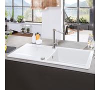 Villeroy & Boch Siluet 50 lavello da cucina, 333502RWHL12, Siluet 50 stone white [Lavelli da Cucina > per Base Sottolavello a partire da 50 cm]