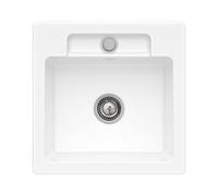 Villeroy & Boch Siluet 50 S Flat lavello da cucina, 33451FRW, Siluet 50 S Flat stone white [Lavelli da Cucina > per Base Sottolavello a partire da 50 cm]