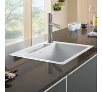 Villeroy & Boch Siluet 50 S Flat lavello da cucina, 33451FRWHL2, Siluet 50 S Flat stone white [Lavelli da Cucina > per Base Sottolavello a partire da 50 cm]