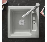 Villeroy & Boch Siluet 50 S lavello da cucina, 334501SMHL1, Siluet 50 S grigio chiaro [Lavelli da Cucina > per Base Sottolavello a partire da 50 cm]