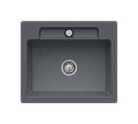 Villeroy & Boch Siluet 60 S Flat lavello da cucina, 33461FI4, Siluet 60 S Flat grafite [Lavelli da Cucina > per Base Sottolavello a partire da 60 cm]