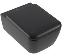 Villeroy & Boch Skyla vaso wc con copriwater a discesa lenta sospeso senza brida con scarico a vortice nero opaco 4682CLR7