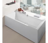 Villeroy & Boch Squaro Edge 12 - Vasca da bagno Duo, 1700x750 mm, Quaryl, bianco UBQ170SQE2DV-01