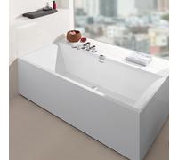 Villeroy & Boch Squaro Edge 12 vasca da bagno rettangolare, con troppopieno a fessura L: 170 La: 75 cm, UBQ170SQE2DV-RW, Squaro Edge 12 stone white [Vasche da Bagno > Vasche da Bagno Rettangolari]