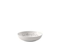 Villeroy & Boch - Statement coppa piana Good morning Sunshine, ⌀18 cm, porcellana Premium, bianco