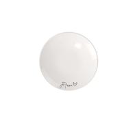 Villeroy & Boch - Statement piatto da colazione Je t'aime 21x21x2,5cm, piatto di porcellana bianco