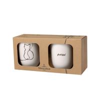 Villeroy & Boch - Statement set di tazze Cat 2 pz., 280 ml, porcellana Premium, bianco