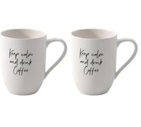 Villeroy & Boch Statement tazza Keep calm and drink coffee (Confezione da 2)