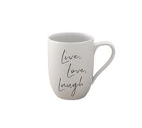 VILLEROY & BOCH STATEMENT TAZZA MUG LIVE LOVE LAUGH 280 ML