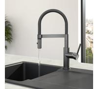 Villeroy & Boch Steel Expert Compact rubinetto da cucina, orientabile, 92730005, Steel Expert Compact nero spazzolato [Rubinetteria da Cucina > Rubinetti da Cucina]