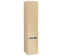 Villeroy & Boch Subway 2.0 Armoires hautes , 2 portes, charnières à gauche, 350x1650x370mm, A70910VJ, A70910VJ, Colorazione: Rovere nordico, maniglia cromata lucida