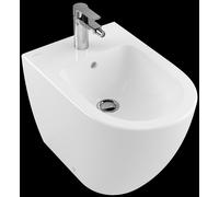 Villeroy & Boch Bidet Subway 540100 370 x 560mm, a pavimento, 1 foro per rubinetto, con troppopieno, colorazione: Bianco Ceramicaplus
