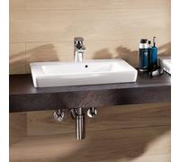 Villeroy & Boch Subway 2.0 lave-mains, 1 trou pour robinet, avec trop-plein, dessous poncé, 500x400mm, 73155GR1, 73155GR1, Colorazione: Bianco CeramicaPlus