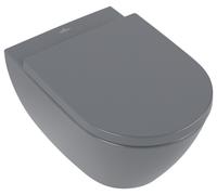 Villeroy & Boch Subway 2.0 WC à chasse d'eau profonde, ovale, sortie horizontale, DirectFlush, 370x560x365mm, 5614R0i4, 5614R0i4, Colorazione: Grafite, Ceramica Plus