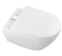 Villeroy & Boch Subway 2.0 WC à chasse d'eau profonde, ovale, sortie horizontale, DirectFlush/ViFresh, 370x560x365mm, 5614A1R1, 5614A1R1, Colorazione: Bianco CeramicaPlus
