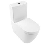 Villeroy & Boch Subway 2.0 WC à chasse d'eau profonde sans bord pour combinaison, ovale, au sol, DirectFlush, 370x700x400mm, 5617R0R1, 5617R0R1, Colorazione: Bianco CeramicaPlus