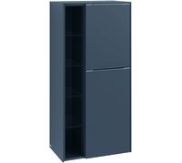 Villeroy & Boch Subway 3.0 armoire centrale, 2 portes butée à droite, 574x1200x362mm, C59901AB, C59901AB, Colorazione: Parte anteriore/carcassa: Rovere nero, manico: Nero Vulcano