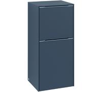 Villeroy & Boch Subway 3.0, armoire latérale, 1 tiroir et 1 arrêt de porte (charnière) à droite, 2, C59500VM, C59500VM, Colorazione: Frontale/carcassa: taupe, maniglia: alluminio lucido