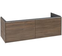 Villeroy & Boch Subway 3.0 armoire sous lavabo, 2 tiroirs, 1272x429x478mm, C56700VH, C56700VH, Colorazione: Fronte/cassa: quercia dellArizona, manico: alluminio lucido