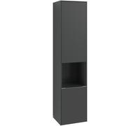 Villeroy & Boch Subway 3.0 Armoires hautes, 1 compartiment ouvert et 2 portes, butée à droite, 400x1710x362mm, C58902VM, C58902VM, Colorazione: Fronte/carcassa: taupe, manico: Taupe