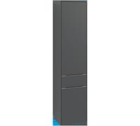 Villeroy & Boch Subway 3.0 Armoires hautes, 1 tiroir et 2 portes butée à droite, 400x1710x362mm, C59100AB, C59100AB, Colorazione: Frontale/cassa: rovere nero, maniglia: alluminio lucido