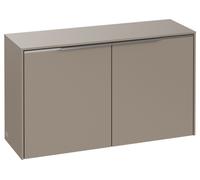 Villeroy & Boch Subway 3.0 Buffet, 2 portes, 728x423x256mm, C60000VM, C60000VM, Colorazione: Frontale/carcassa: taupe, maniglia: alluminio lucido