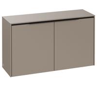 Villeroy & Boch Subway 3.0 Buffet, 2 portes, 728x423x256mm, C60001VM, C60001VM, Colorazione: Frontale/carcassa: Taupe, manico: Volcano Black