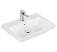 Villeroy & Boch Subway 3.0 cabinet lavabo, 650 x 470 mm, 1 trou pour robinet, avec trop-plein, non enterré, 4A7065R1, 4A7065R1, Colorazione: Bianco Ceramicaplus